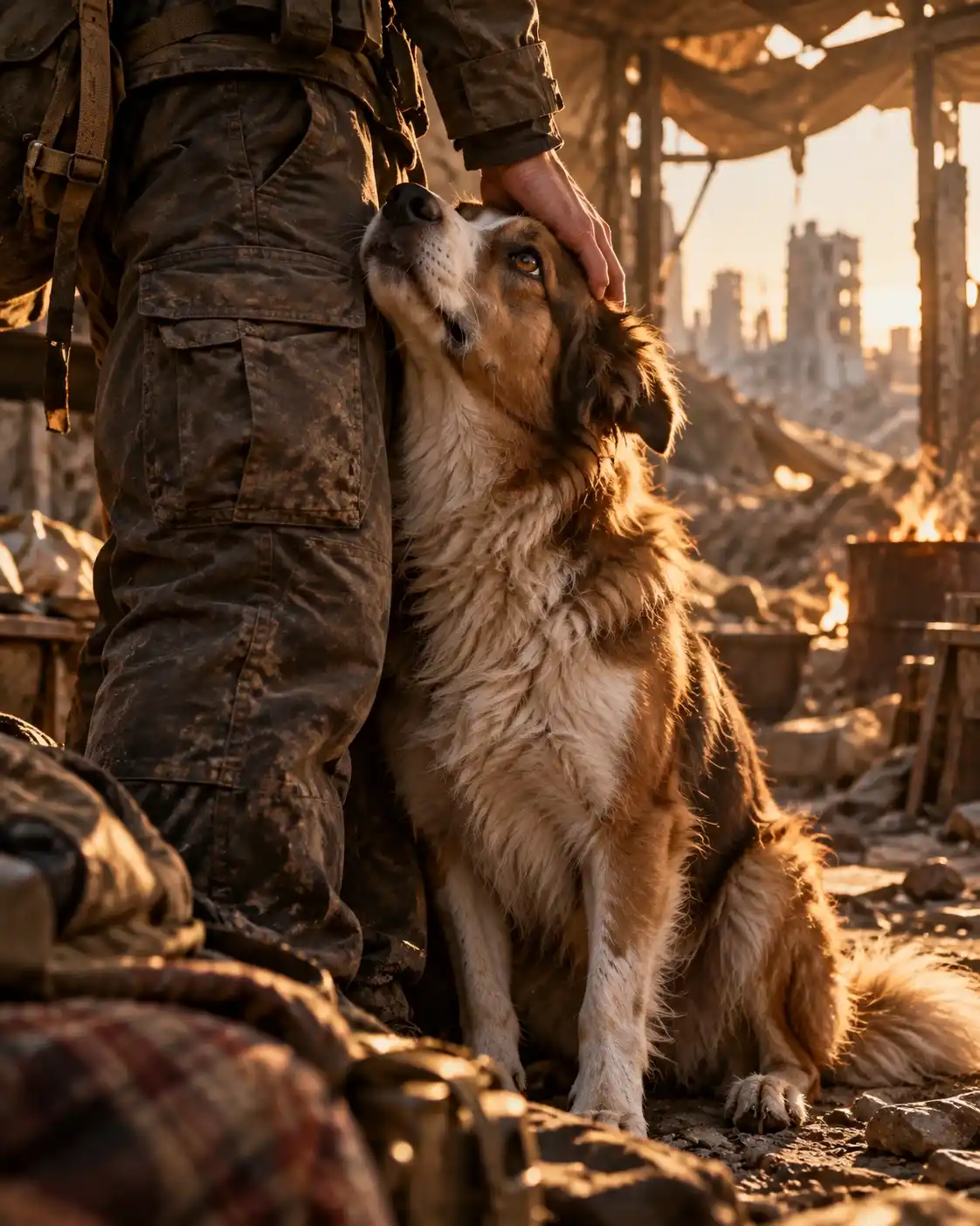 Chien_garde_apocalypse Chien fidèle qui ne lâche jamais son humain