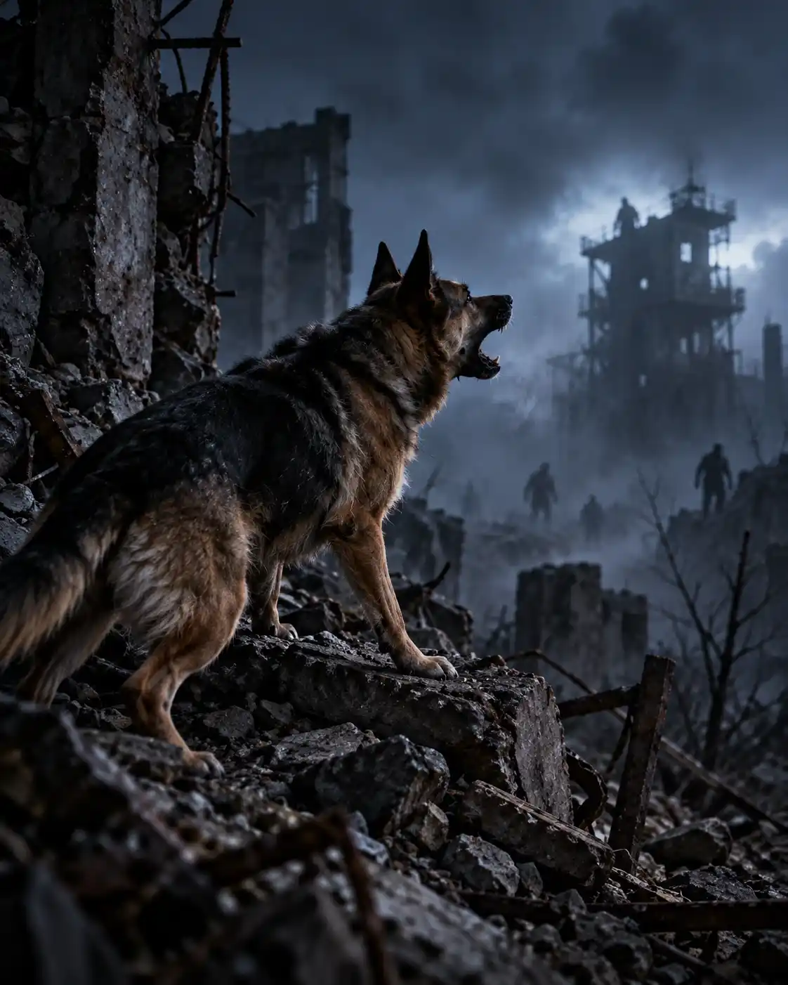 Chien_lanceur_apocalypse Chien sentinelle face aux zombies