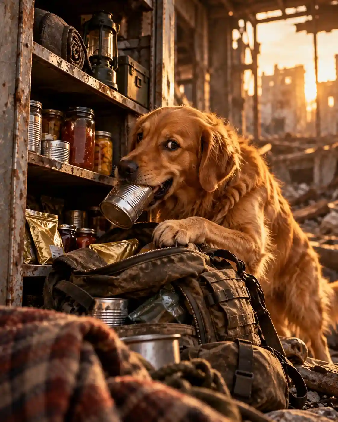 Chien_pilleur_apocalypse Chien chercheur de nourriture en pleine apocalypse